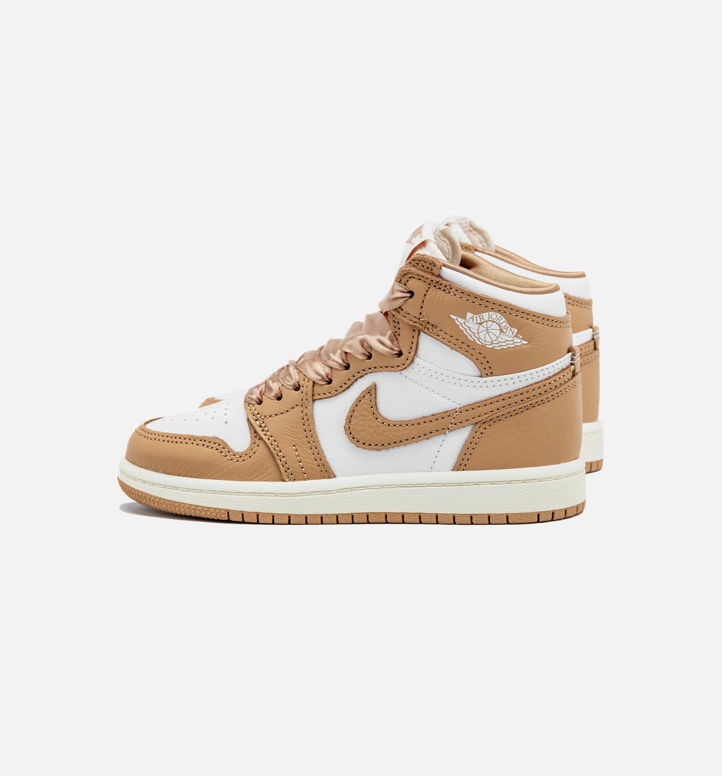 Air Jordan 1 Retro High OG Praline Preschool Lifestyle Shoe Praline White Sail Free Shipping