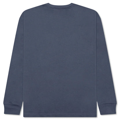 Wordmark Long Sleeve T Shirt Diffused Blue