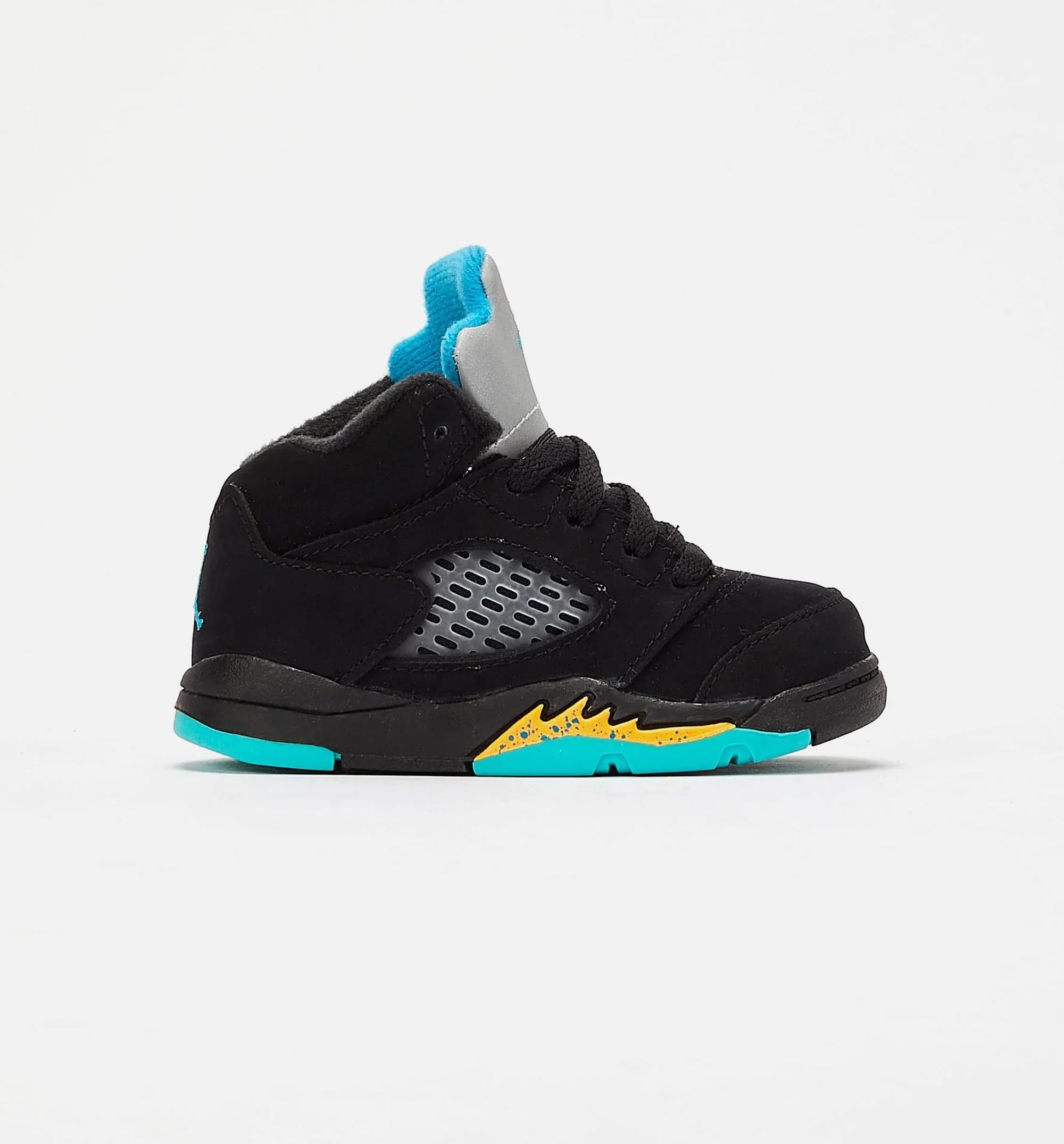Air Jordan 5 Retro Aqua Infant Toddler Lifestyle Shoe Black Aqua