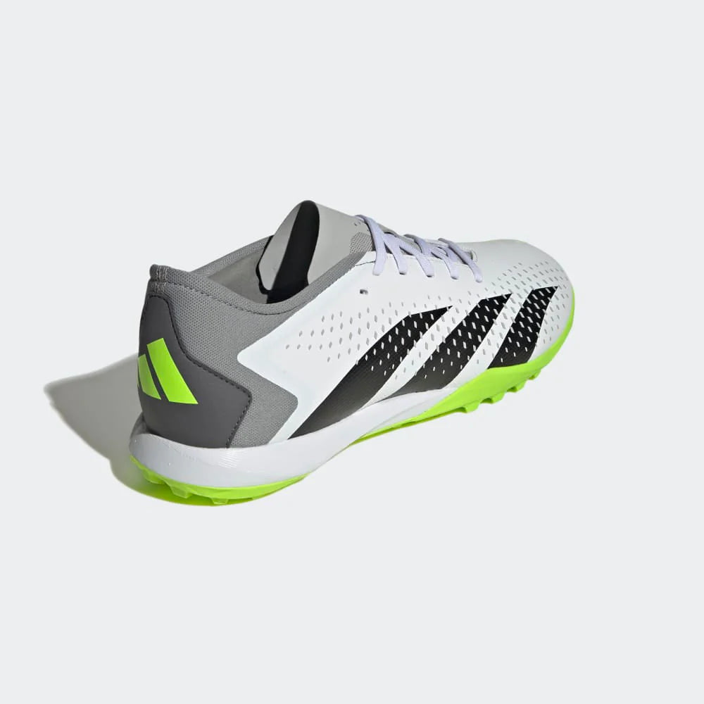 adidas Predator Accuracy3 Low Turf Soccer Cleats White Black Lucid Lemon