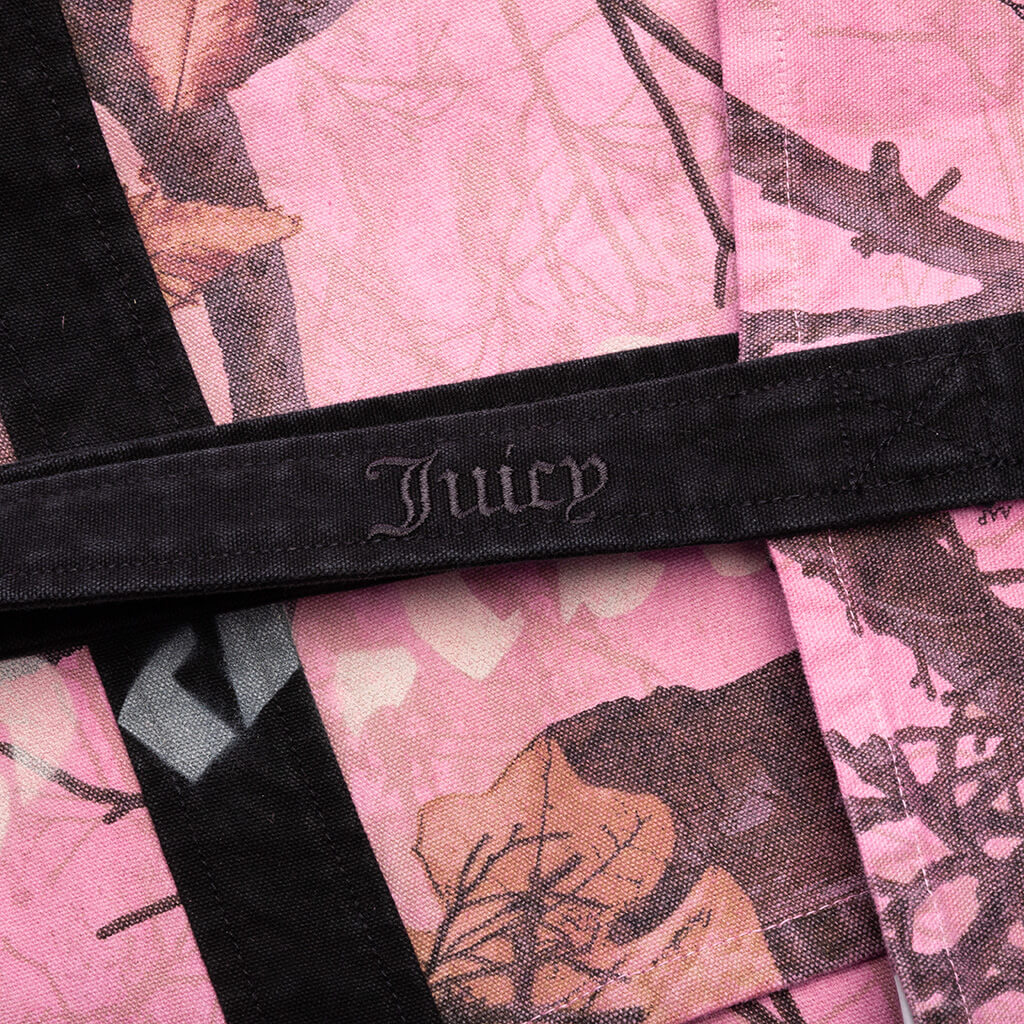 Pleasures x Juicy Couture Realtree Canvas Tote Pink Edge