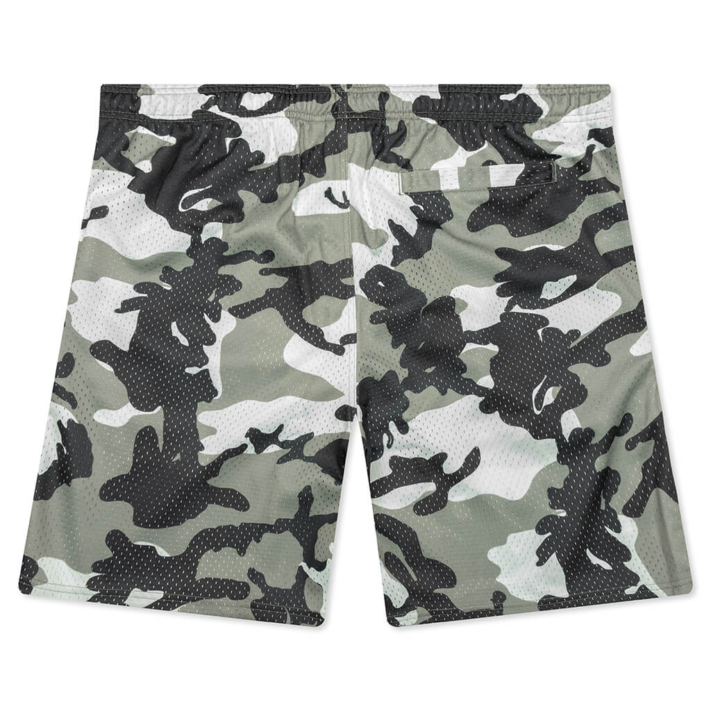 Mesh Basic Shorts Snow Camo