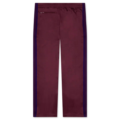 Track Pant Poly Smooth Wine