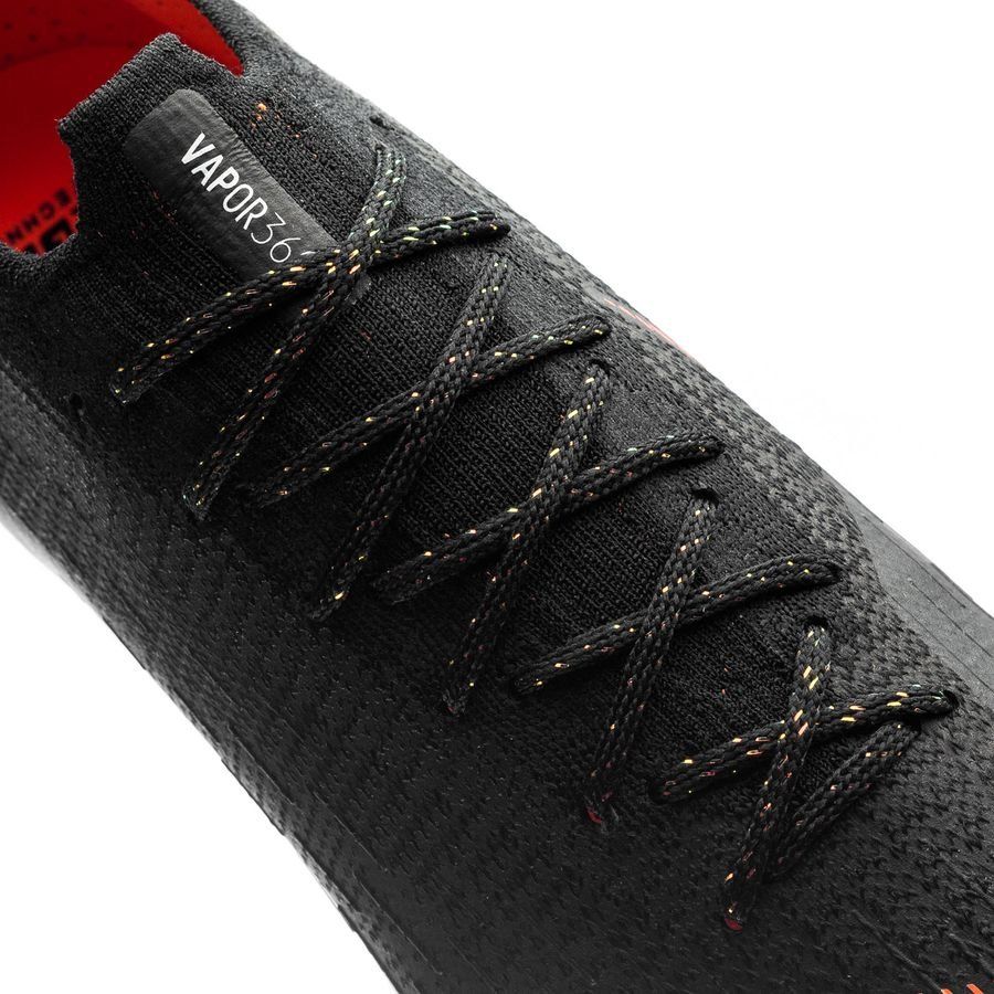 Nike Mercurial Vapor 12 Elite FG Firm Ground Mens Soccer Cleats Black Total Orange