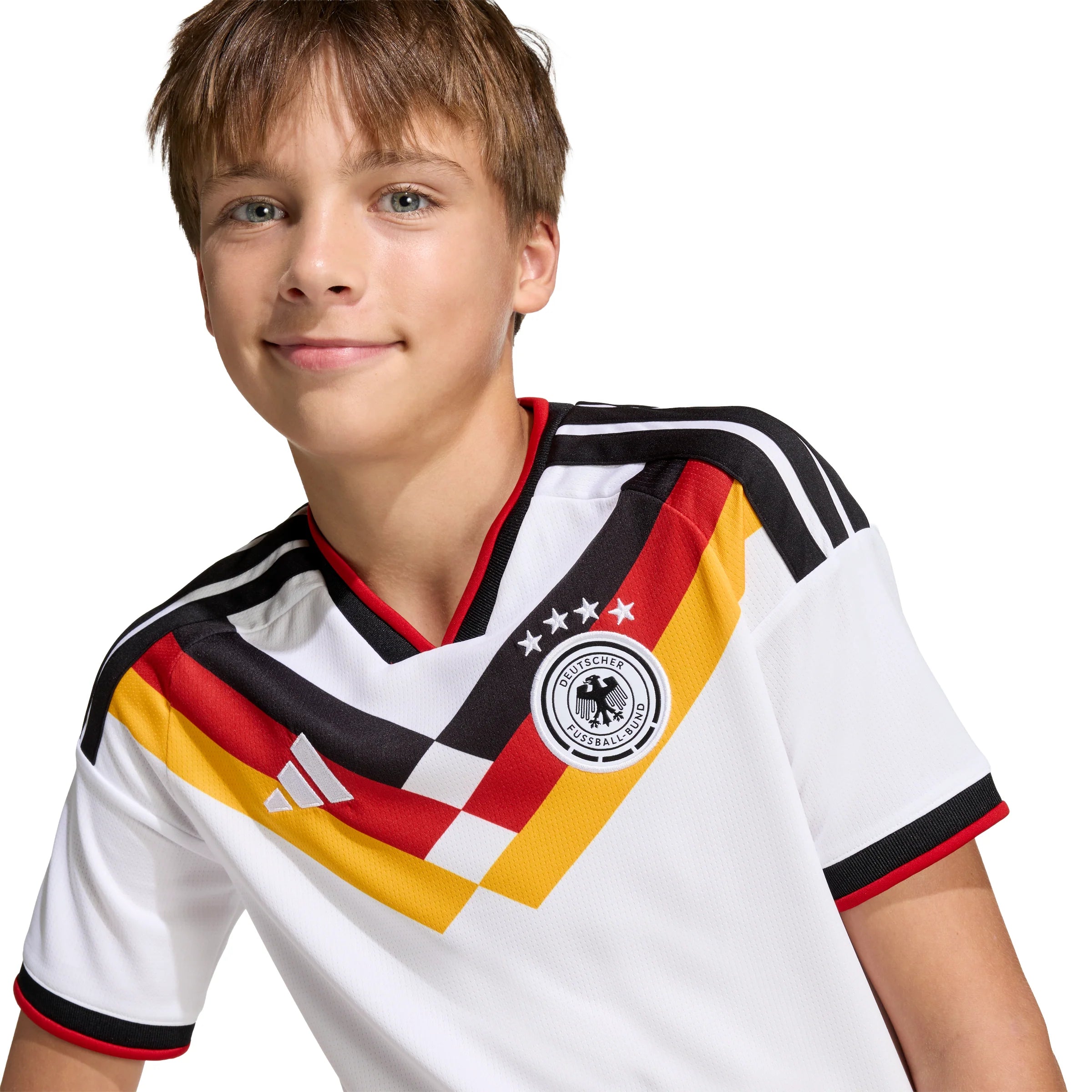 adidas Germany Home Youth Soccer Jersey 26 White
