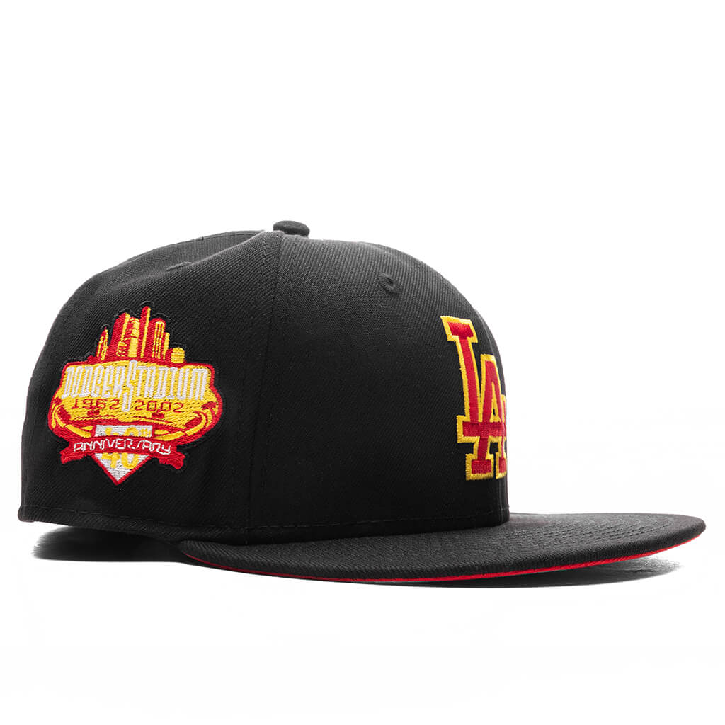 FEATURE x New Era 59FIFTY Fitted LA Dodgers Cooperstown Black Red