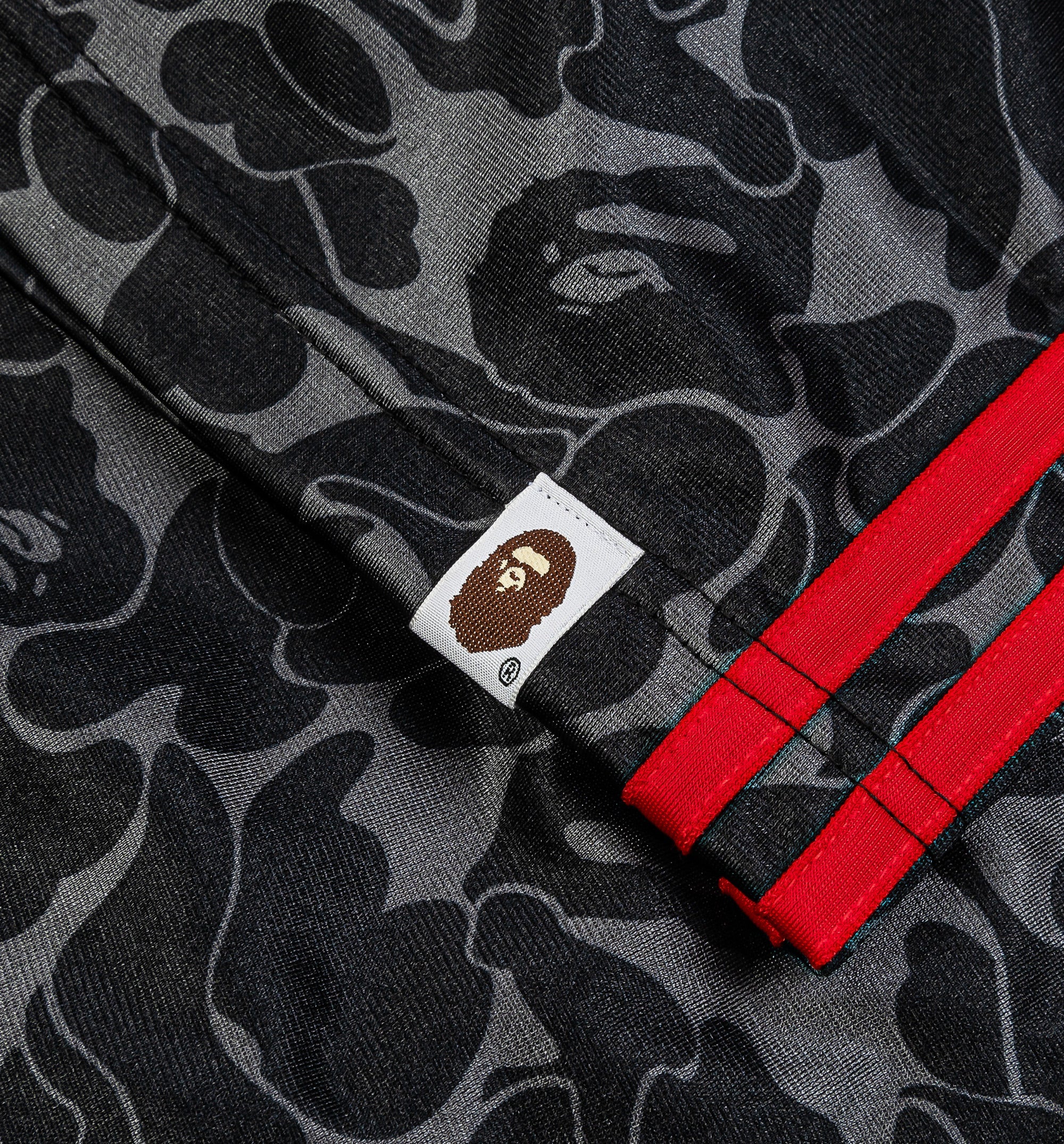Bape x Adidas All Over Print Track Mens Pant Black