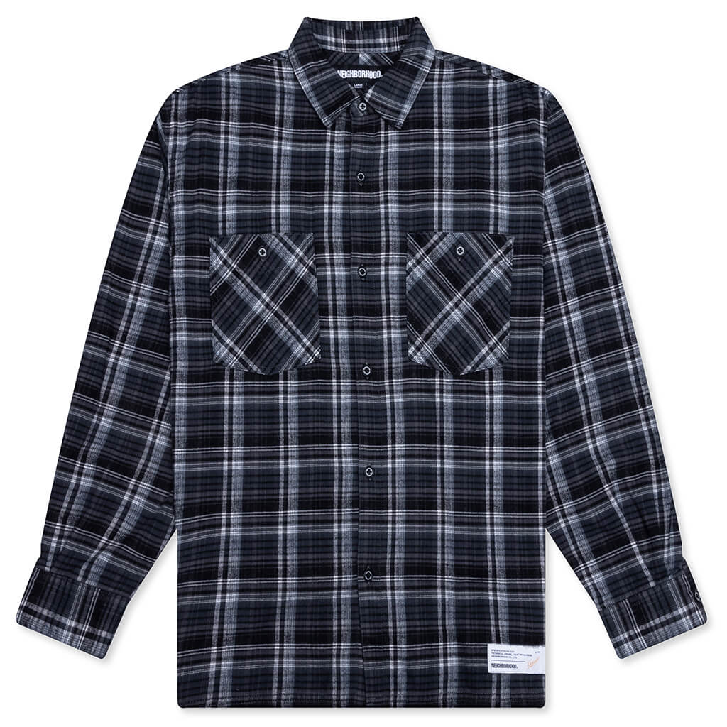 Clan Tartan L S Check Shirt Gray