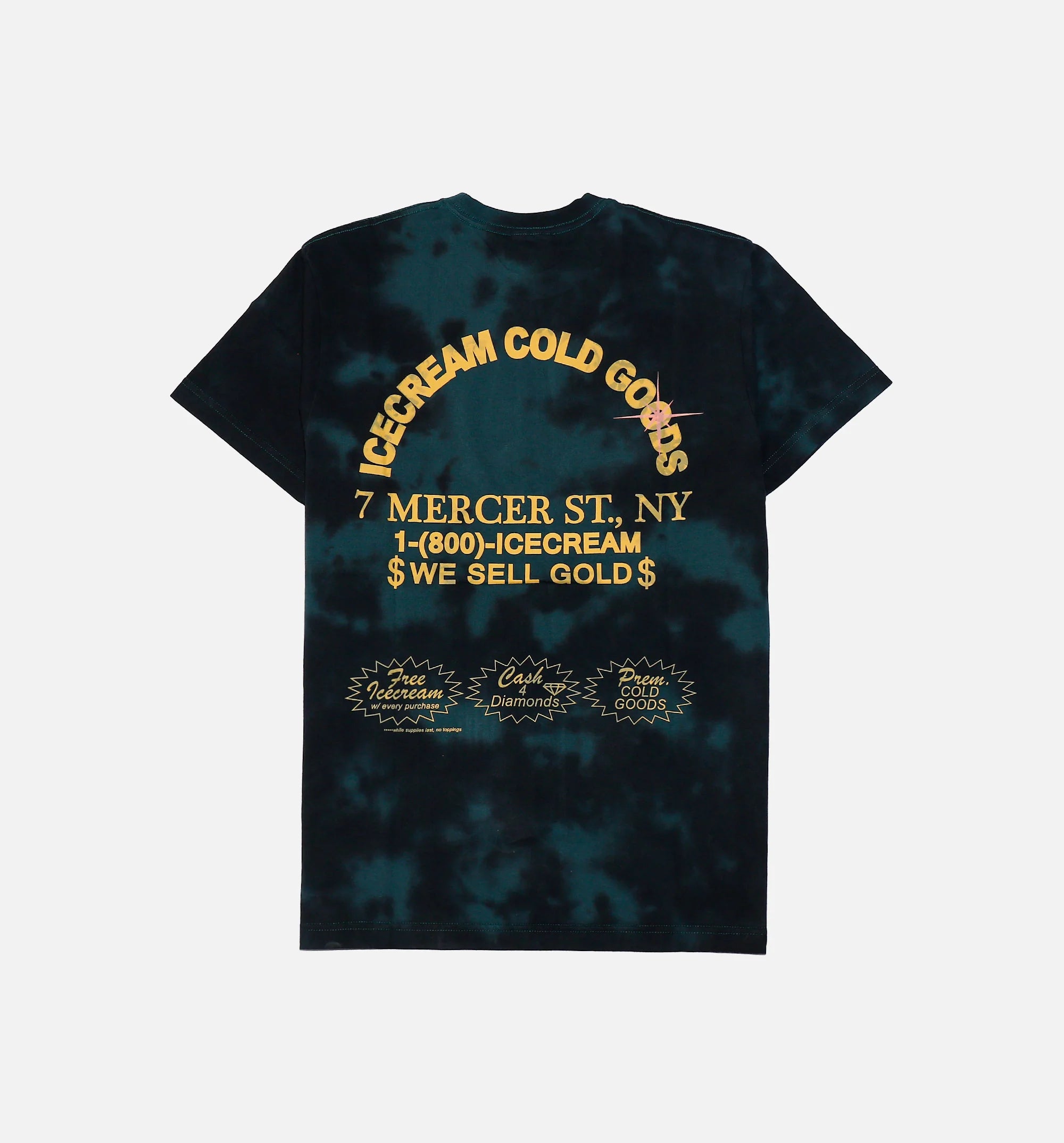 Cold Goods Short Sleeve Tee Mens T Shirt Black Green