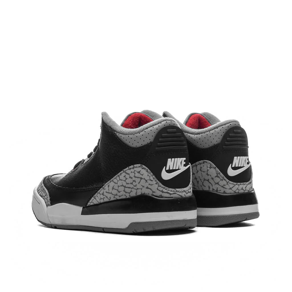 Air Jordan 3 Retro PS Black Cement Black Fire Red Cement Grey Summit White
