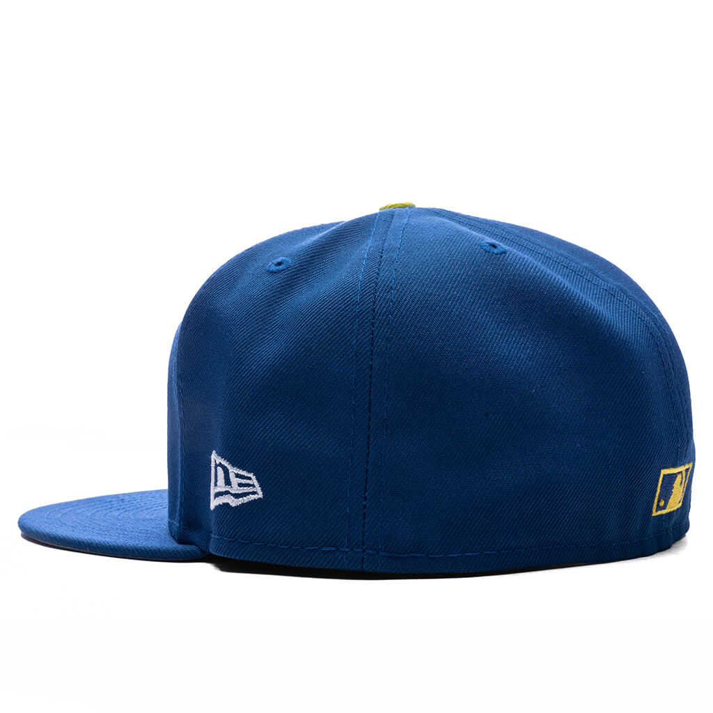 FEATURE x New Era 59FIFTY Fitted SD Padres Cooperstown Songbird Blue Twill Grey