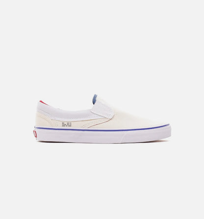 Outside In Classic Mens Slip On Natural Navy Red