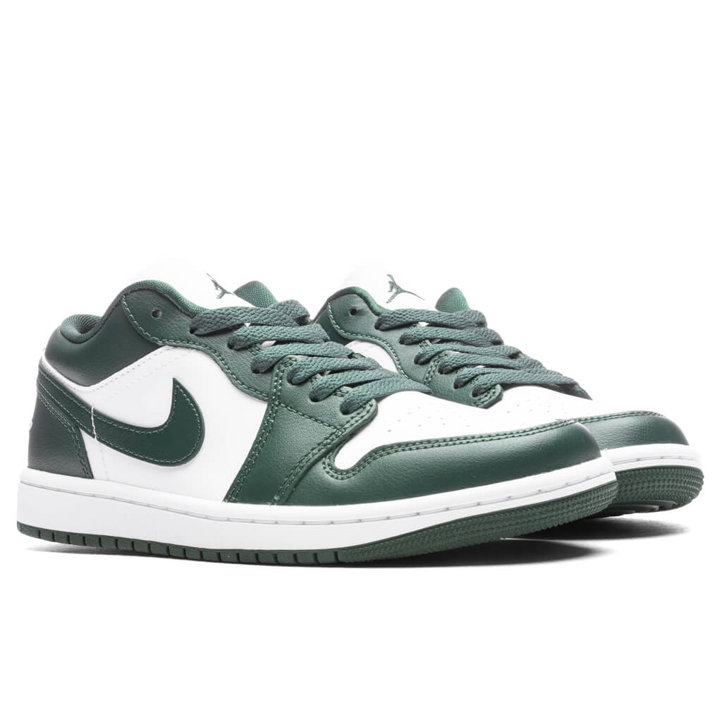 Womens Air Jordan 1 Low White Galactic Jade
