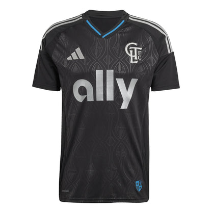adidas Mens Charlotte FC Away Jersey 25 26 Black