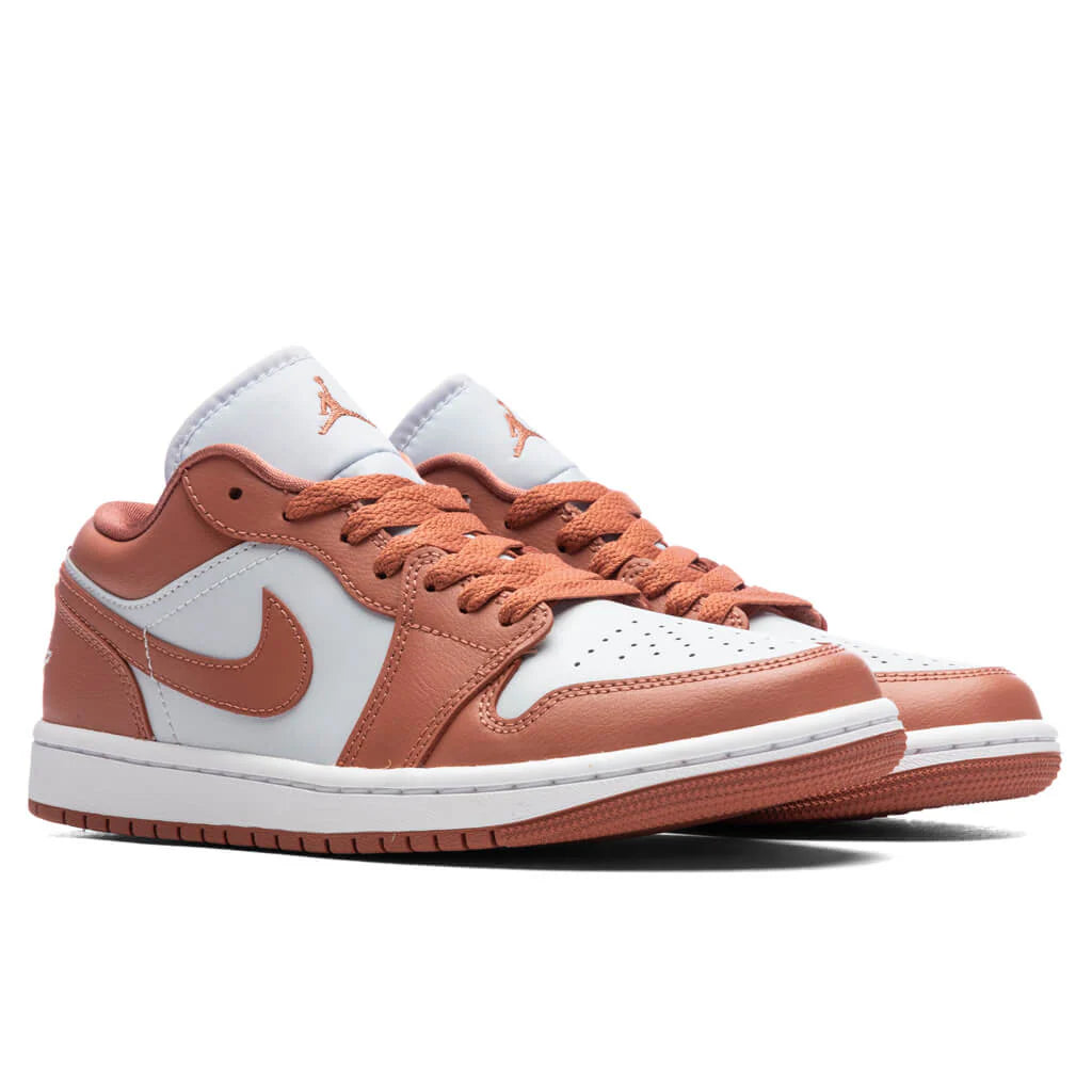 Womens Air Jordan 1 Low Pink Salmon Pure Platinum Sky J Orange White