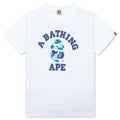 Kids ABC Camo College Tee White Black