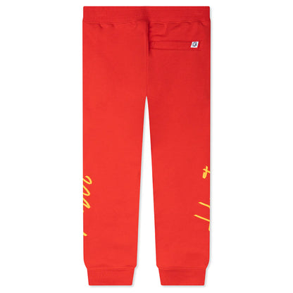 Kids BB Space Rodeo Sweatpants Poppy Red