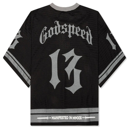 First Down Jersey Black Grey