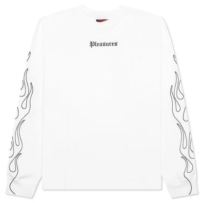 Fiery Heavyweight Longsleeve White