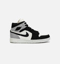 Air Jordan 1 Retro Mid SE Light Steel Grey Womens Lifestyle Shoe Black Grey