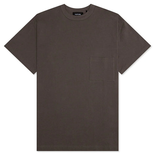 Jersey Braque Pocket Tee Chocolate