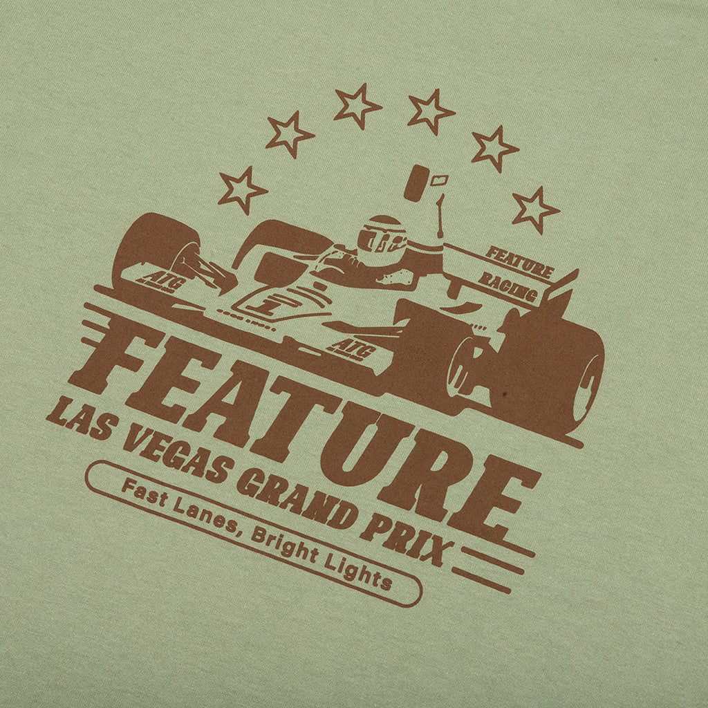 Vegas Racer Comic Tee Oil Green DNML