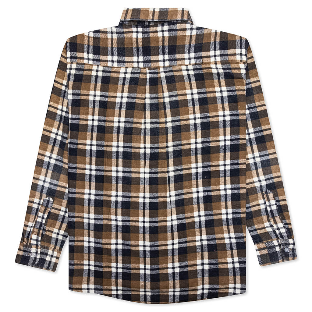 Ribbon Flannel Shirt Assorted