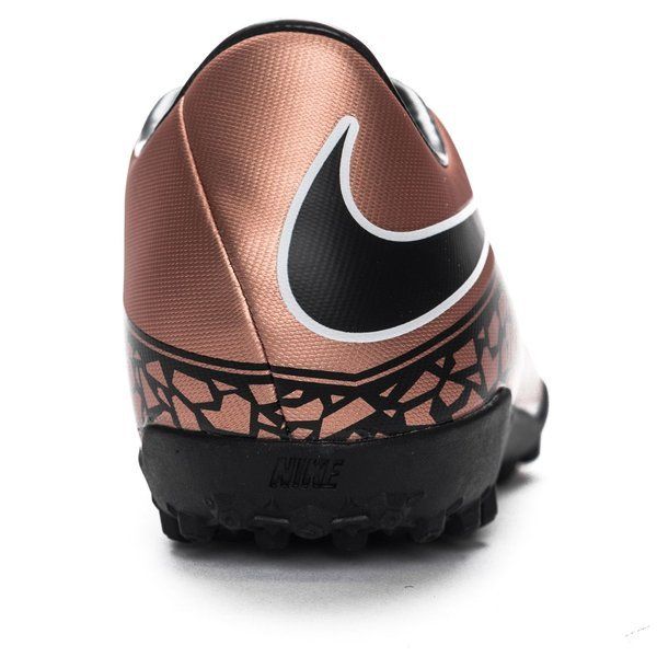 Nike HyperVenom Phelon II TF Turf Soccer Cleats Metallic Red Bronze Black Green Glow