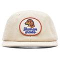 6 Panel Corduroy Cap White