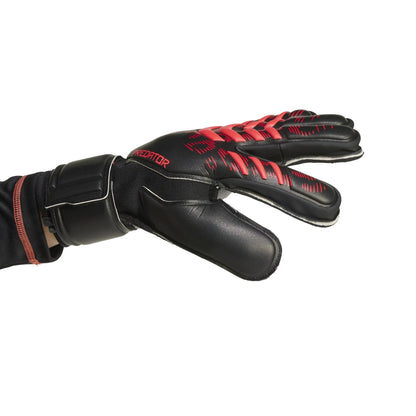 adidas Predator Match Fingersave Goalkeeper Gloves Black Red