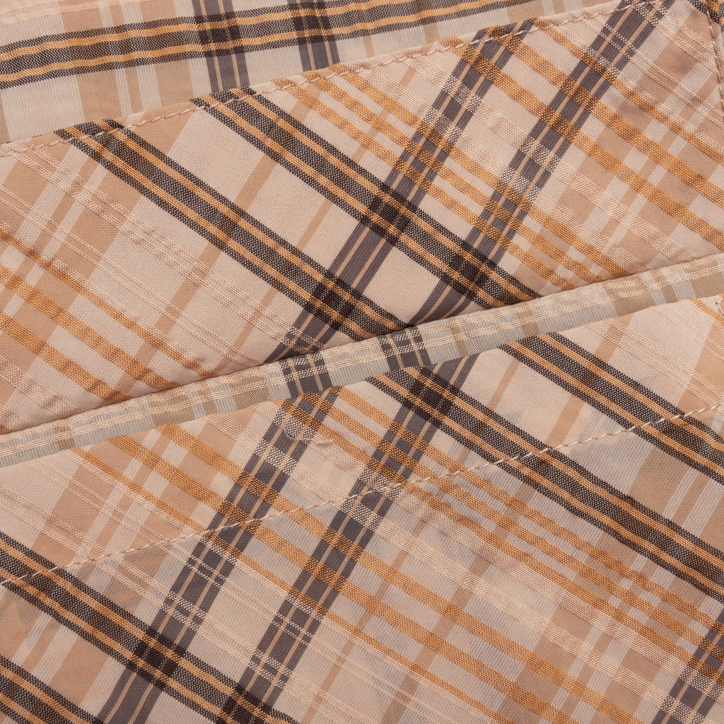 Sheer Flannel Shirt Brown Checker
