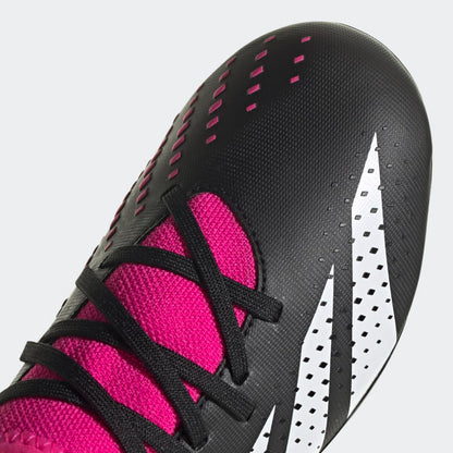 adidas Kids Predator Accuracy3 J FG Firm Ground Soccer Cleats Black Pink