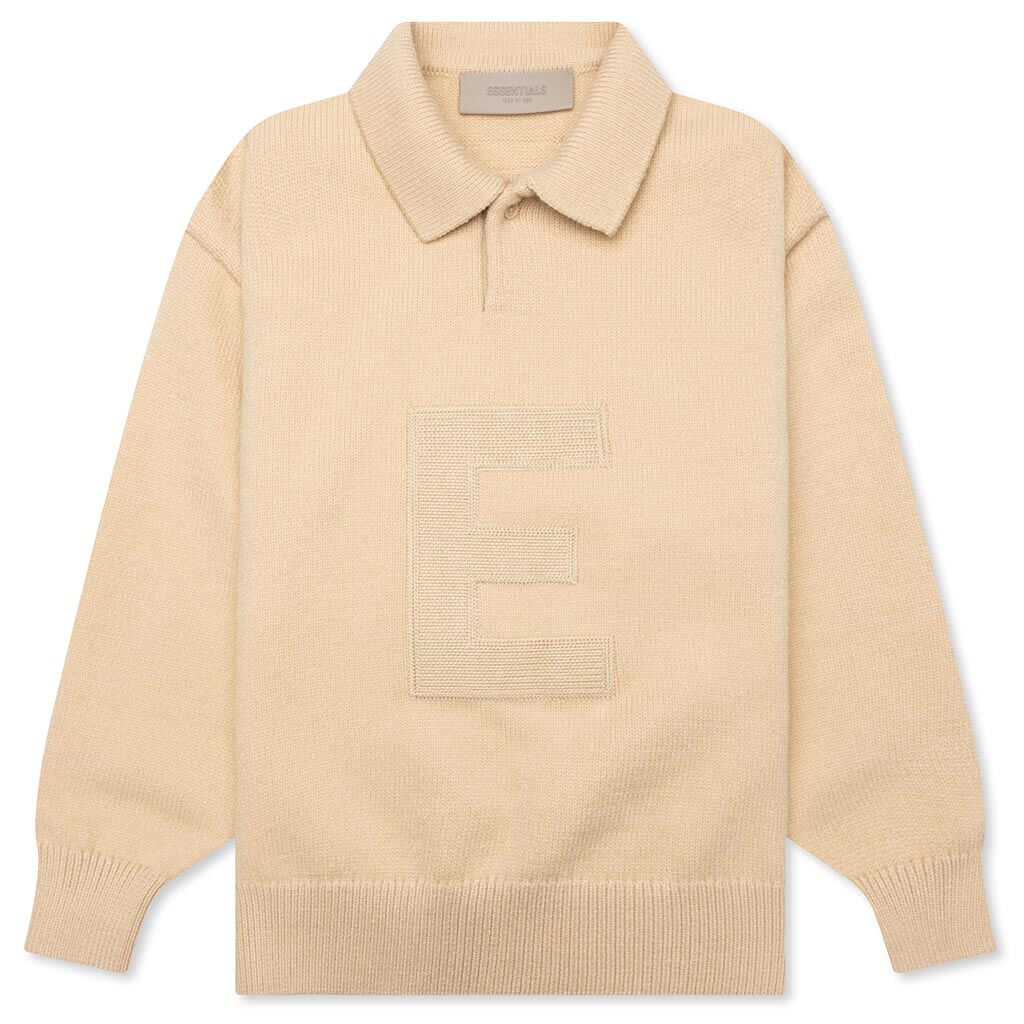 Kids Knit Polo Sand