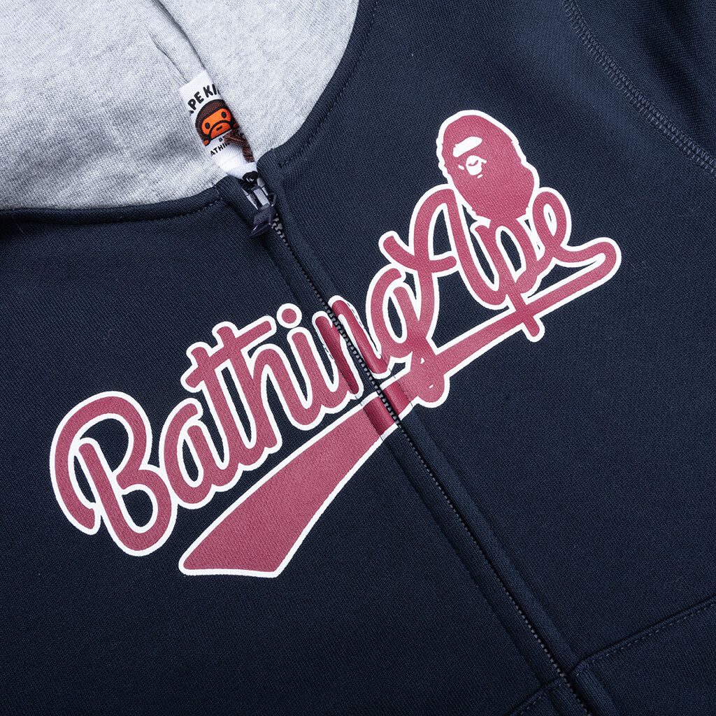 Kids Bathing Ape Zip Hoodie Navy