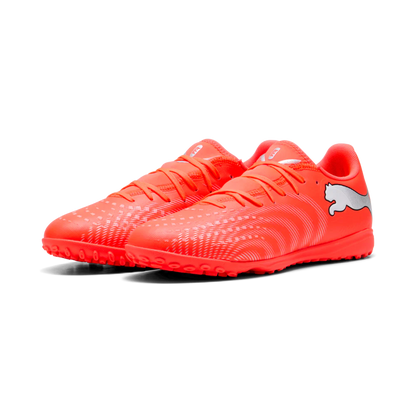 PUMA Future 9 Play TT Turf Mens Soccer Cleats Red White Black