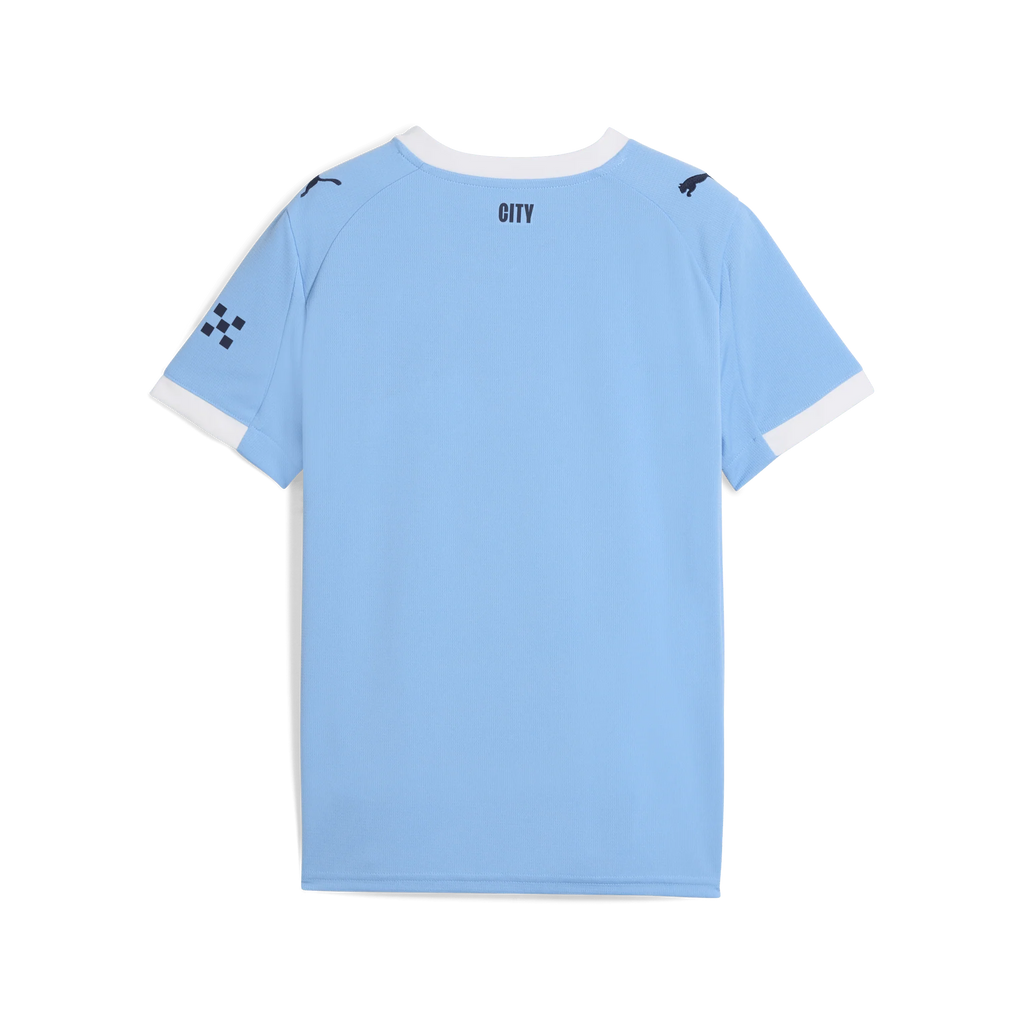 PUMA Youth Manchester City Home Jersey 25 Light Blue White
