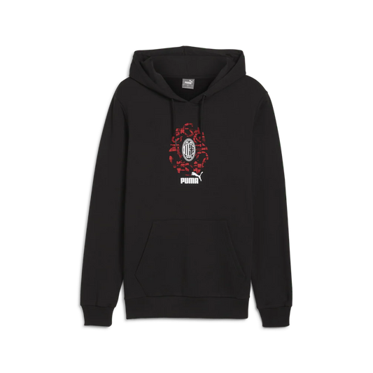 PUMA AC Milan Culture Hoodie Black Red