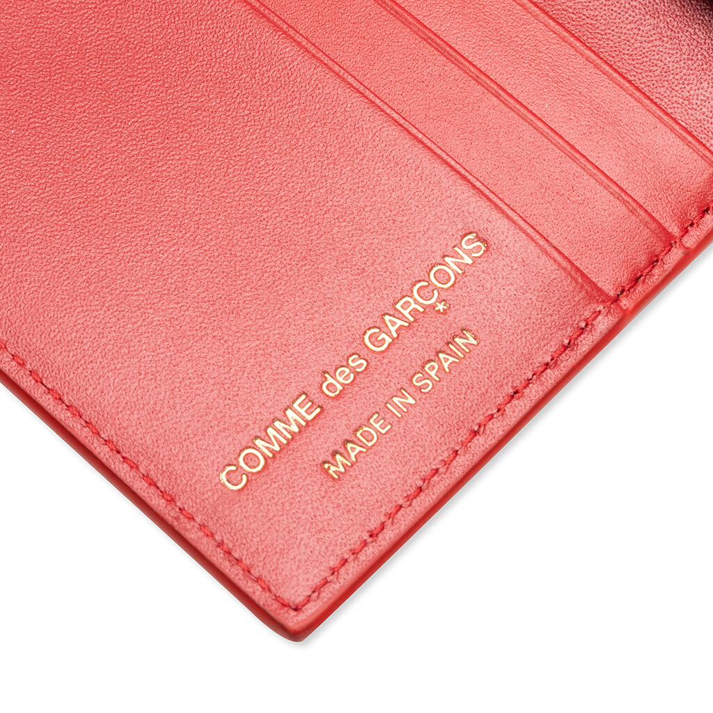 Comme des Garcons Polka Dots Wallet Red
