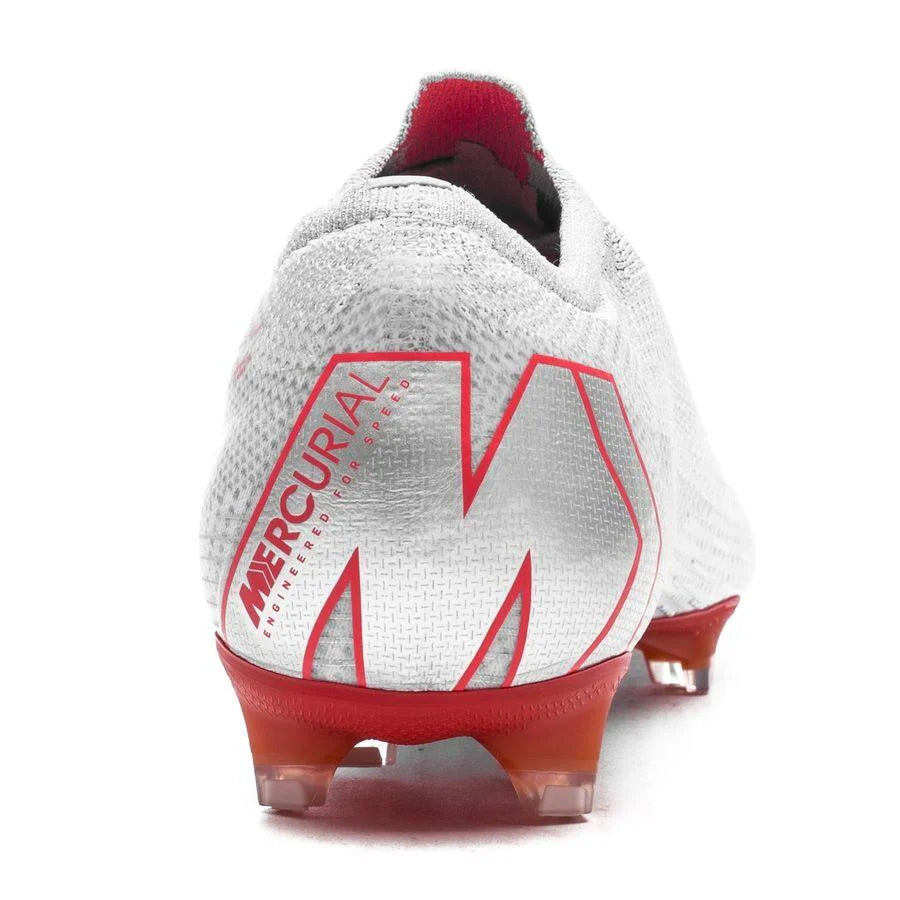 Nike Mercurial Vapor 12 Elite FG Firm Ground Mens Soccer Cleats Concrete Wolf Grey Light Crimson