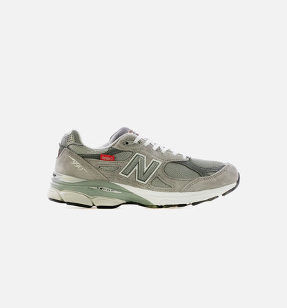Made in USA 990v3 Mens Running Shoe Grey White Red