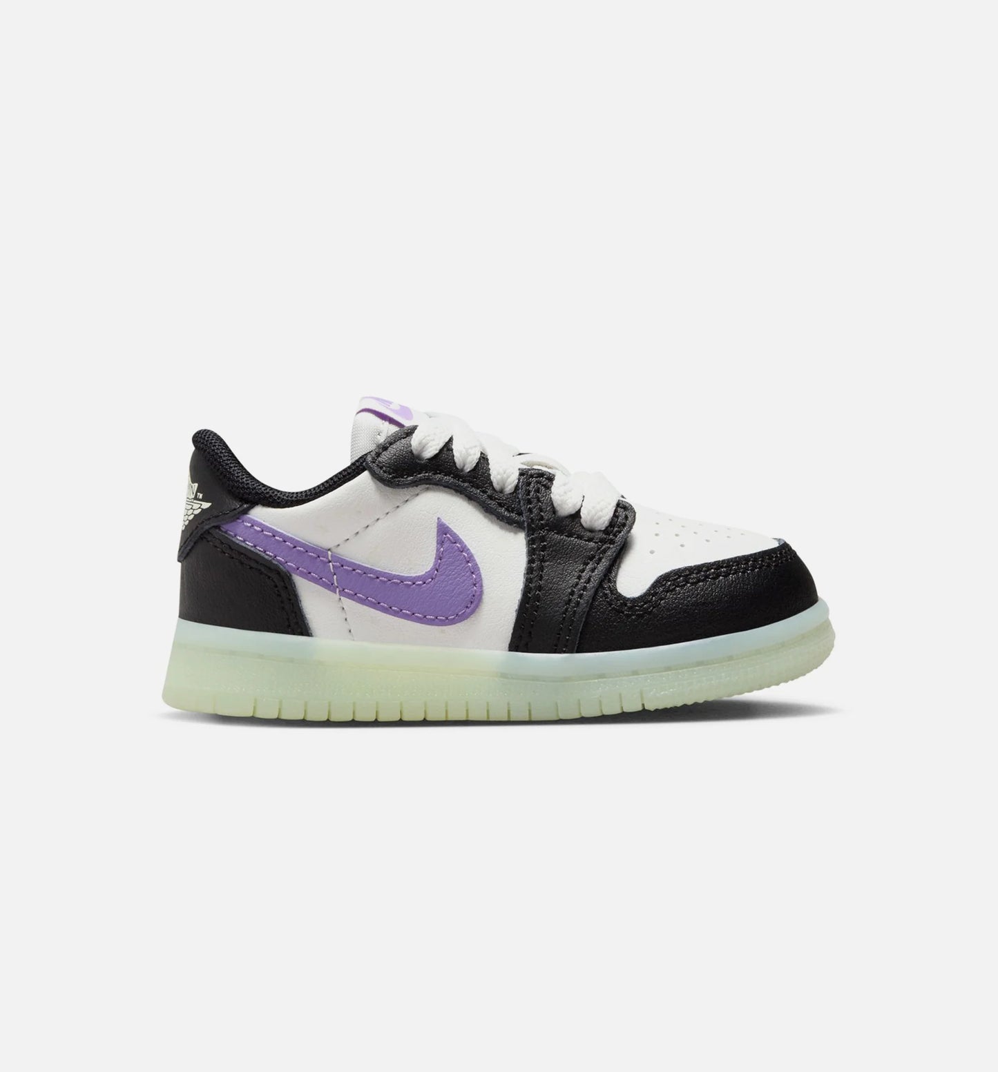 Air Jordan 1 Retro Low Black Raspberry Infant Toddler Lifestyle Shoe Black Black Raspberry Volt Tint