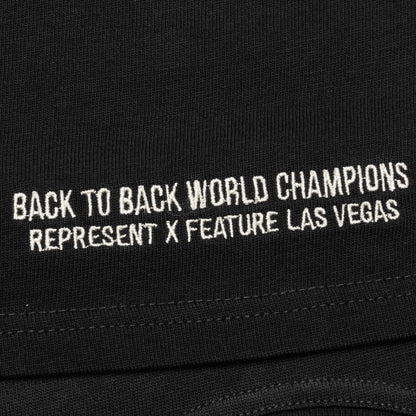 Feature x Represent Champions T Shirt Stained Black
