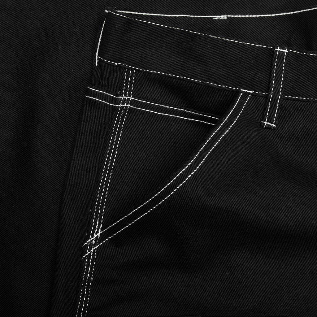 Double Knee Jort Black