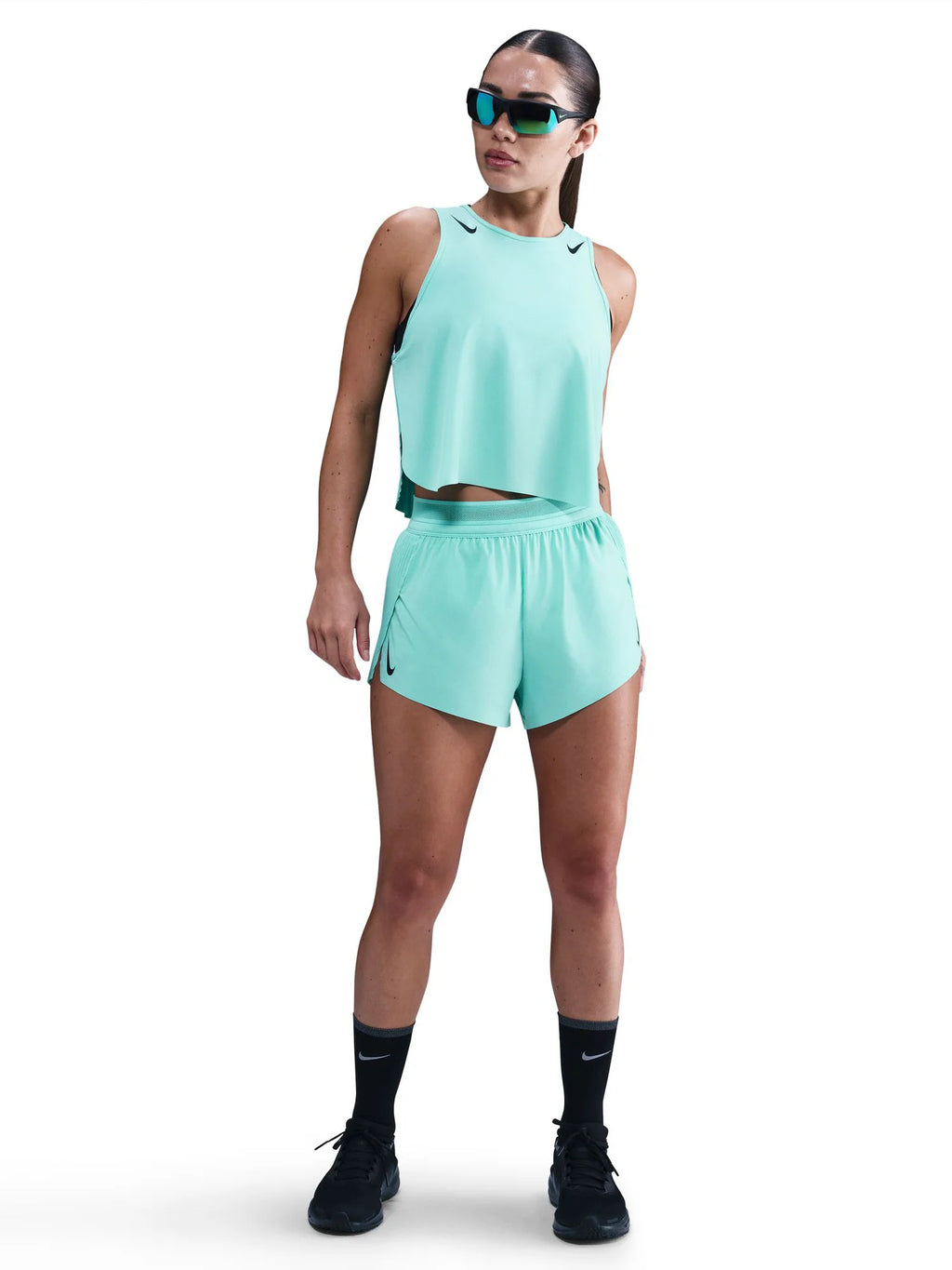 Nike Womens AeroSwift Dri FIT ADV Cropped Running Tank Top