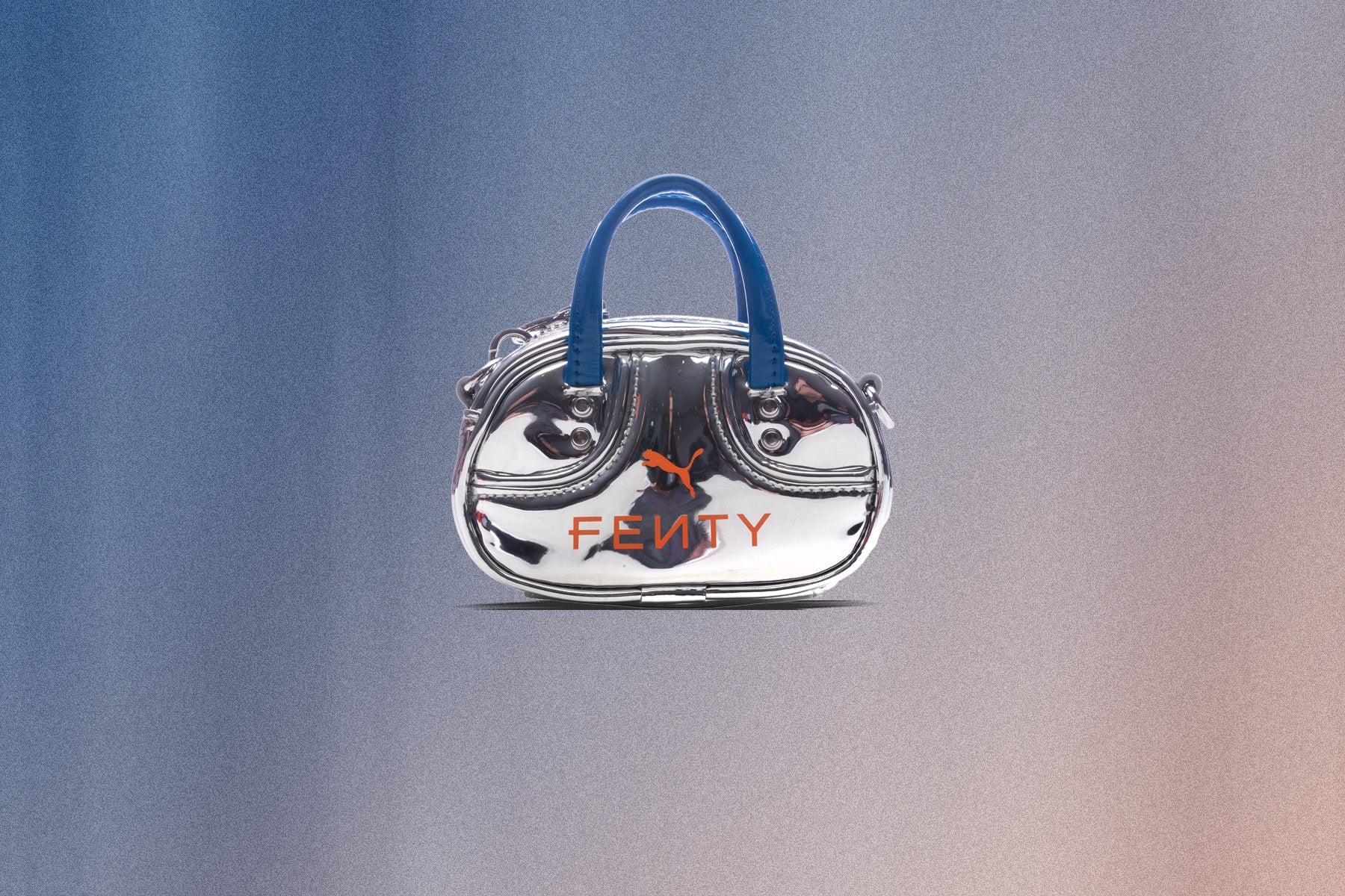 Puma x Fenty Pocket Grip Bag PUMA Silver Racing Blue Rickie Orange