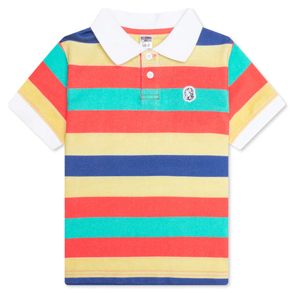Kids BB Space Race S S Polo Hot Coral