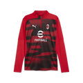 PUMA AC Milan Prematch 1 4 Zip Top Red Black