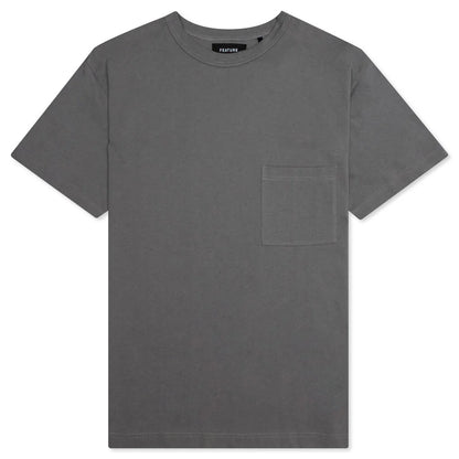 Jersey Braque Pocket Tee Charcoal
