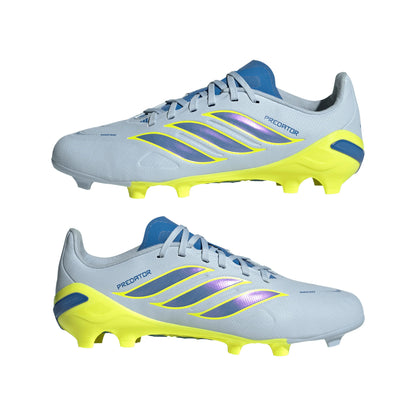 adidas Predator League FG Firm Ground Youth Soccer Cleats Sky Blue Yellow