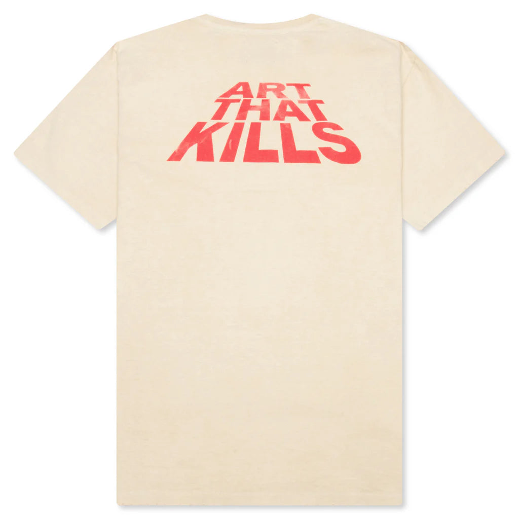 See Thru People Tee Antique White